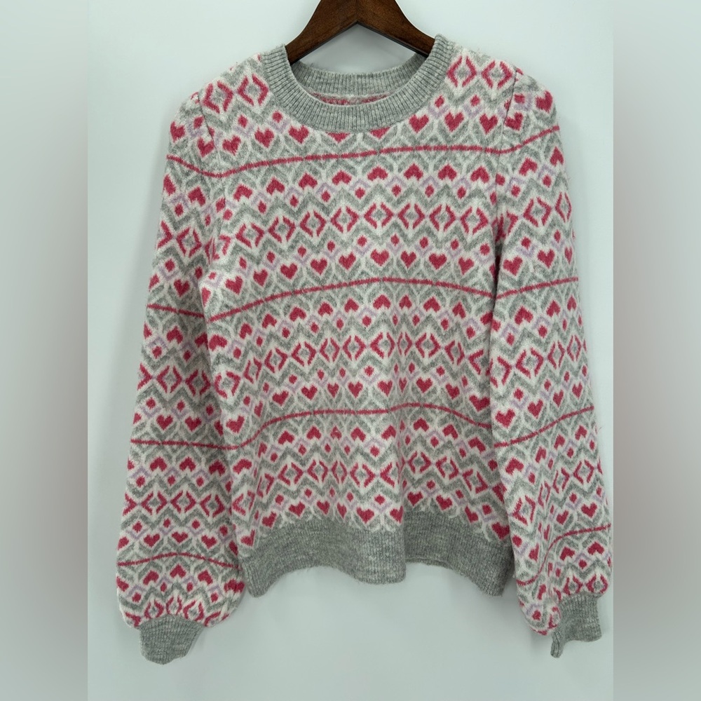 LOFT Heart Sweater, size Medium